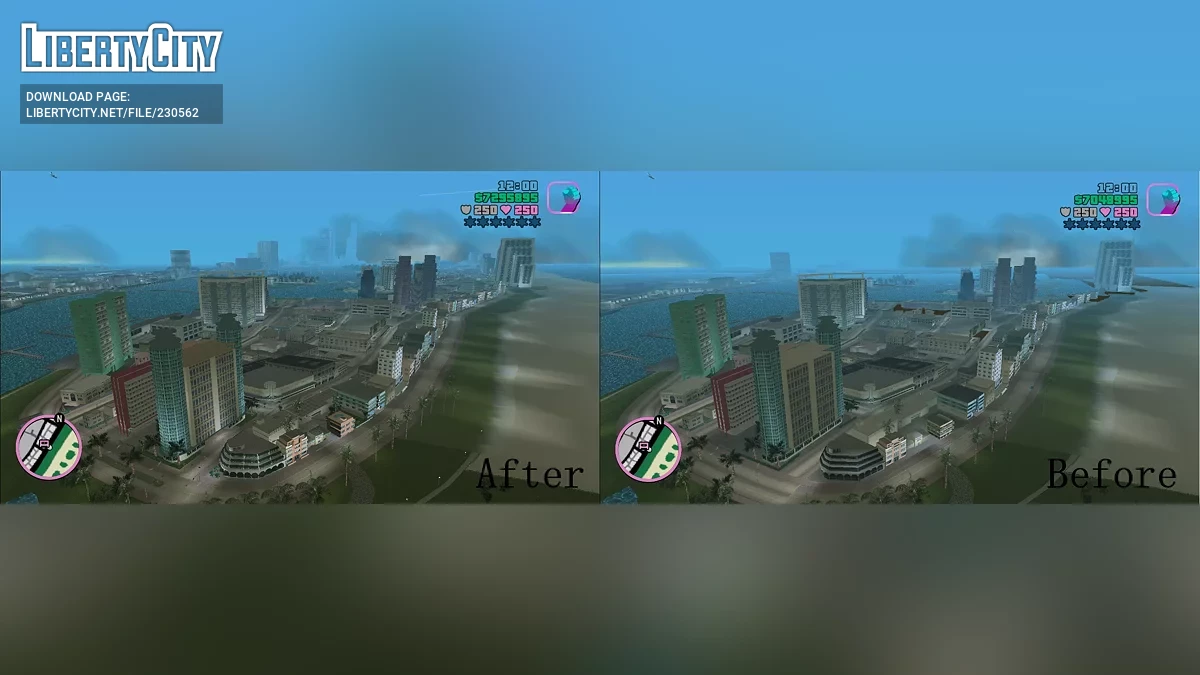 Сверхдалекая прорисовка / GTA Vice City