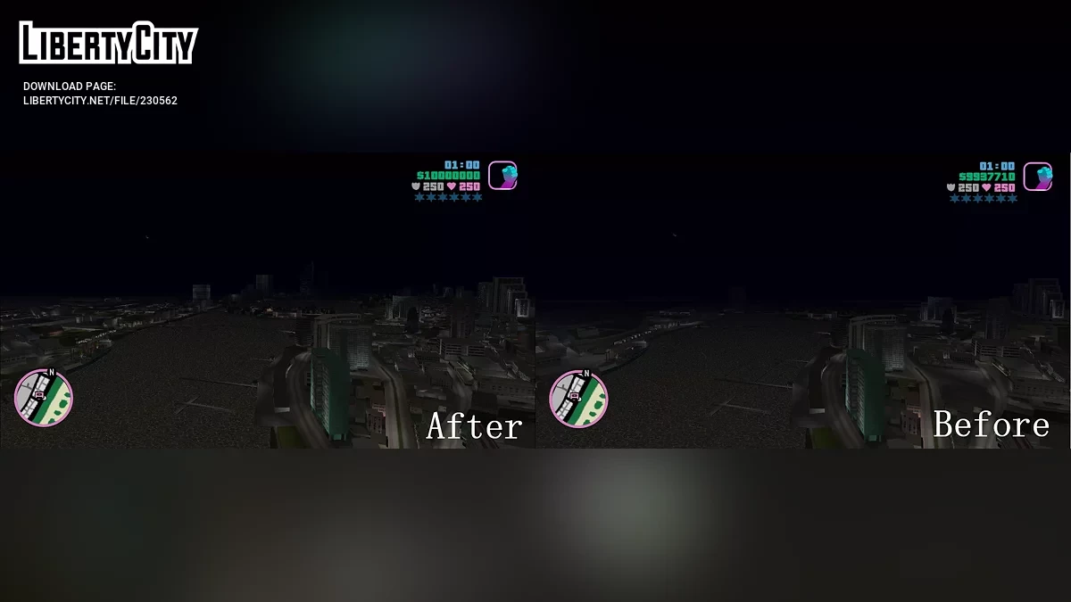 Сверхдалекая прорисовка / GTA Vice City