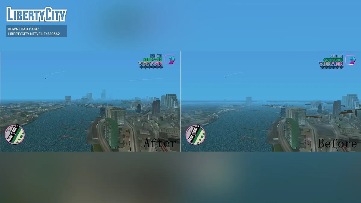 Сверхдалекая прорисовка / GTA Vice City