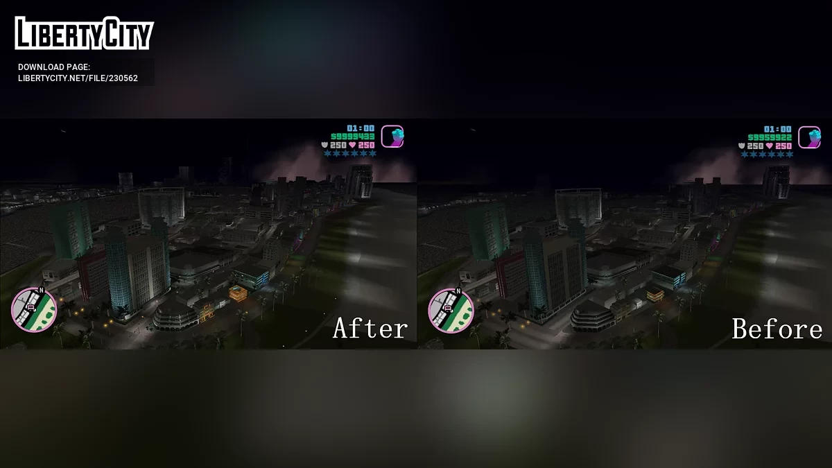 Сверхдалекая прорисовка / GTA Vice City