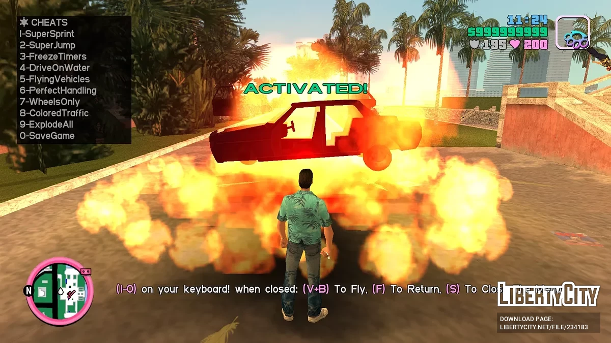 GTA VC Cleo Чит Меню / GTA Vice City