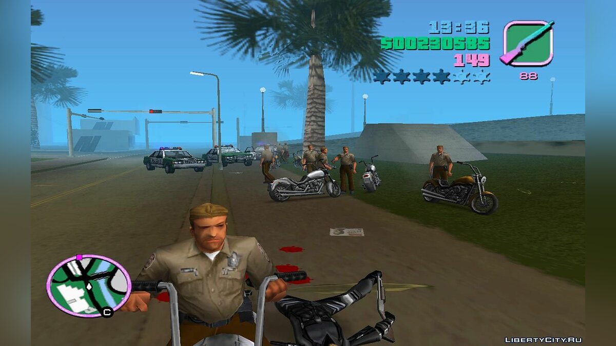 Патрульные полицейские в трафике на мотоциклах (VC) 1.4 для GTA Vice City - Картинка #3