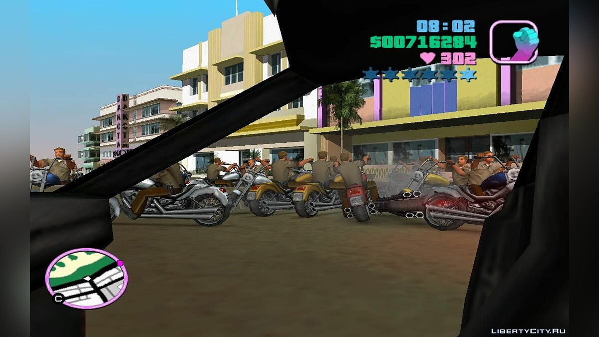 Патрульные полицейские в трафике на мотоциклах (VC) 1.4 для GTA Vice City - Картинка #6
