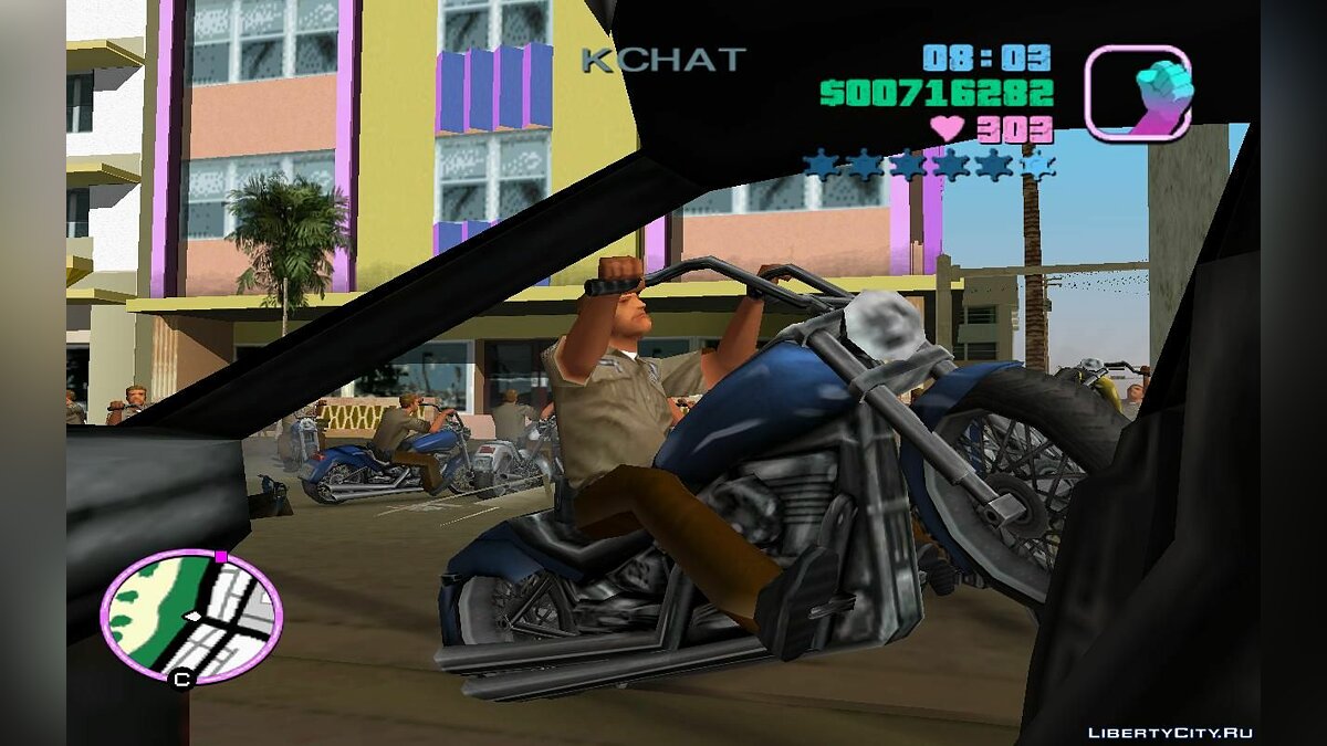 Патрульные полицейские в трафике на мотоциклах (VC) 1.4 для GTA Vice City - Картинка #7