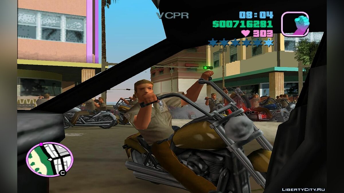 Патрульные полицейские в трафике на мотоциклах (VC) 1.4 для GTA Vice City - Картинка #8