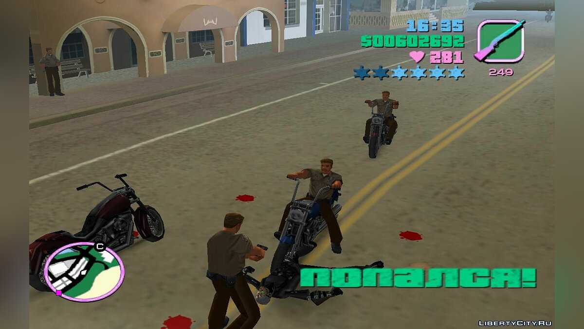 Патрульные полицейские в трафике на мотоциклах (VC) 1.4 для GTA Vice City - Картинка #10