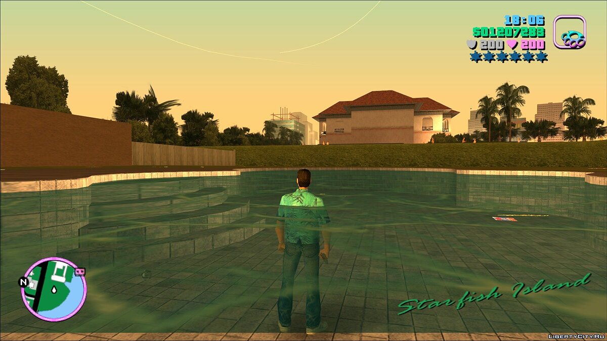 Возможность плавать в GTA Vice City (Оригинальные анимации бега) для GTA Vice City - Картинка #5