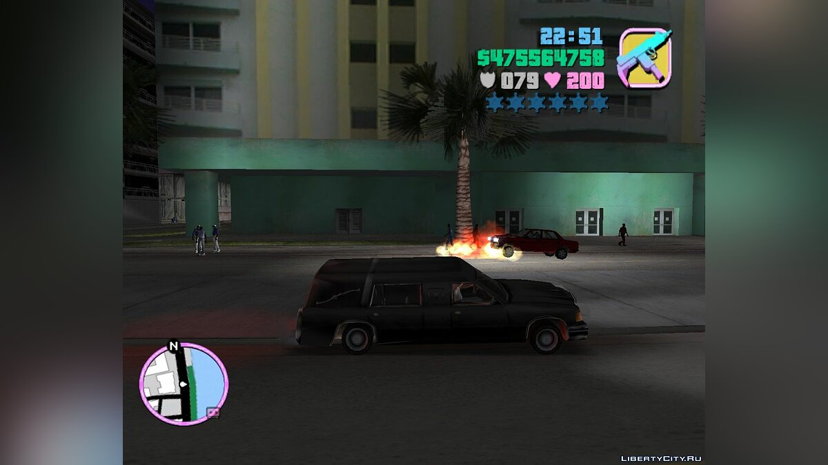 Romero's Hearse Drop Explosive Coffins для GTA Vice City - Картинка #2