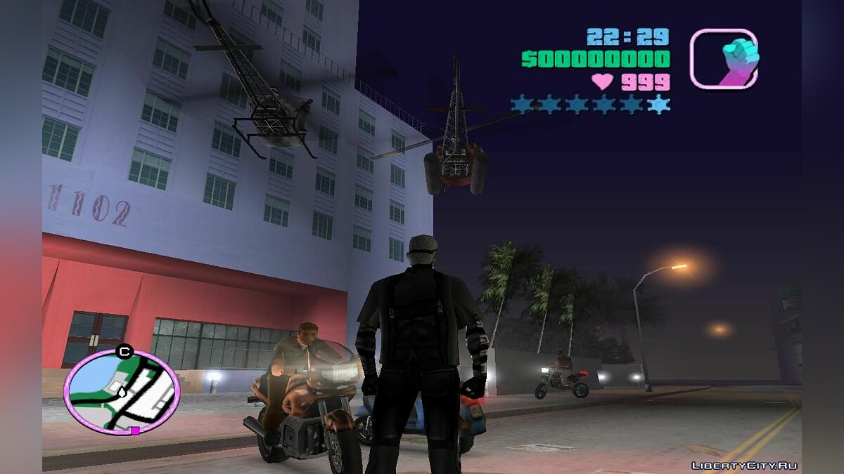 Оживлённые дороги с вертолётами и мотоциклами (VC) 7.1 для GTA Vice City - Картинка #1