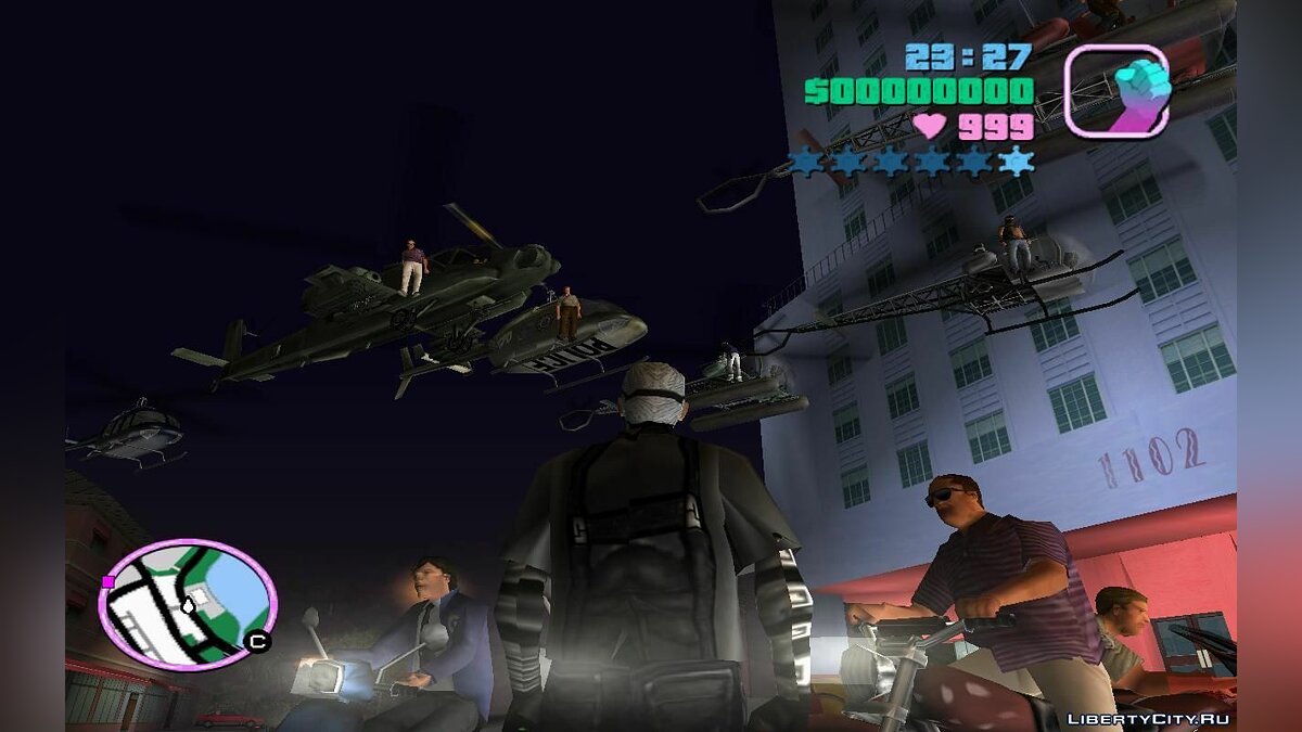 Оживлённые дороги с вертолётами и мотоциклами (VC) 7.1 для GTA Vice City - Картинка #2