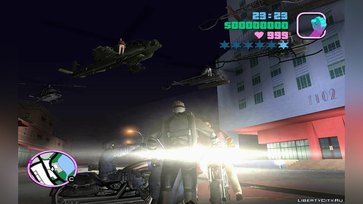 Оживлённые дороги с вертолётами и мотоциклами (VC) 7.1 для GTA Vice City - Картинка #3