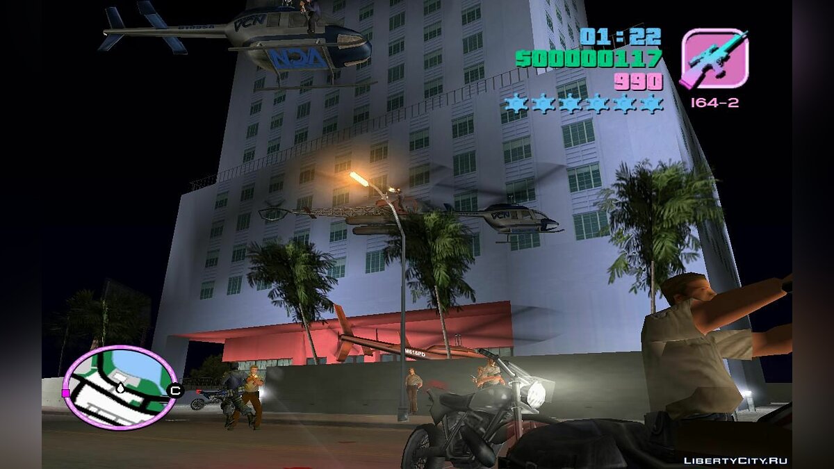 Оживлённые дороги с вертолётами и мотоциклами (VC) 7.1 для GTA Vice City - Картинка #10