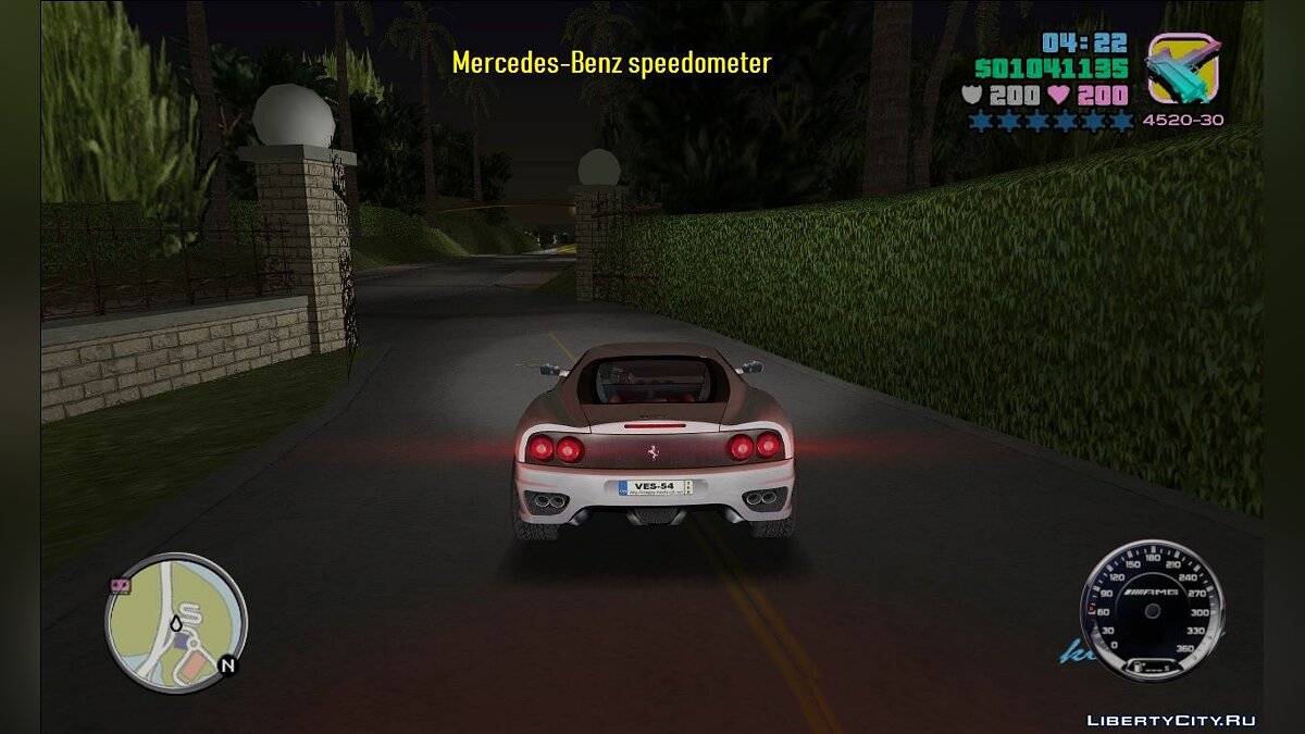 Mercedes-Benz speedometer для GTA Vice City - Картинка #1