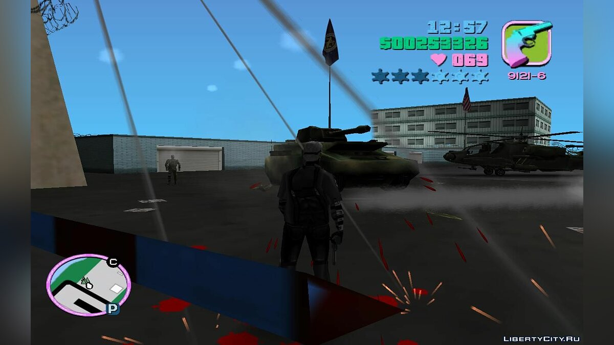 Угон бронированного Хантера и танка с военной базы (VC) 1.2 для GTA Vice City - Картинка #5