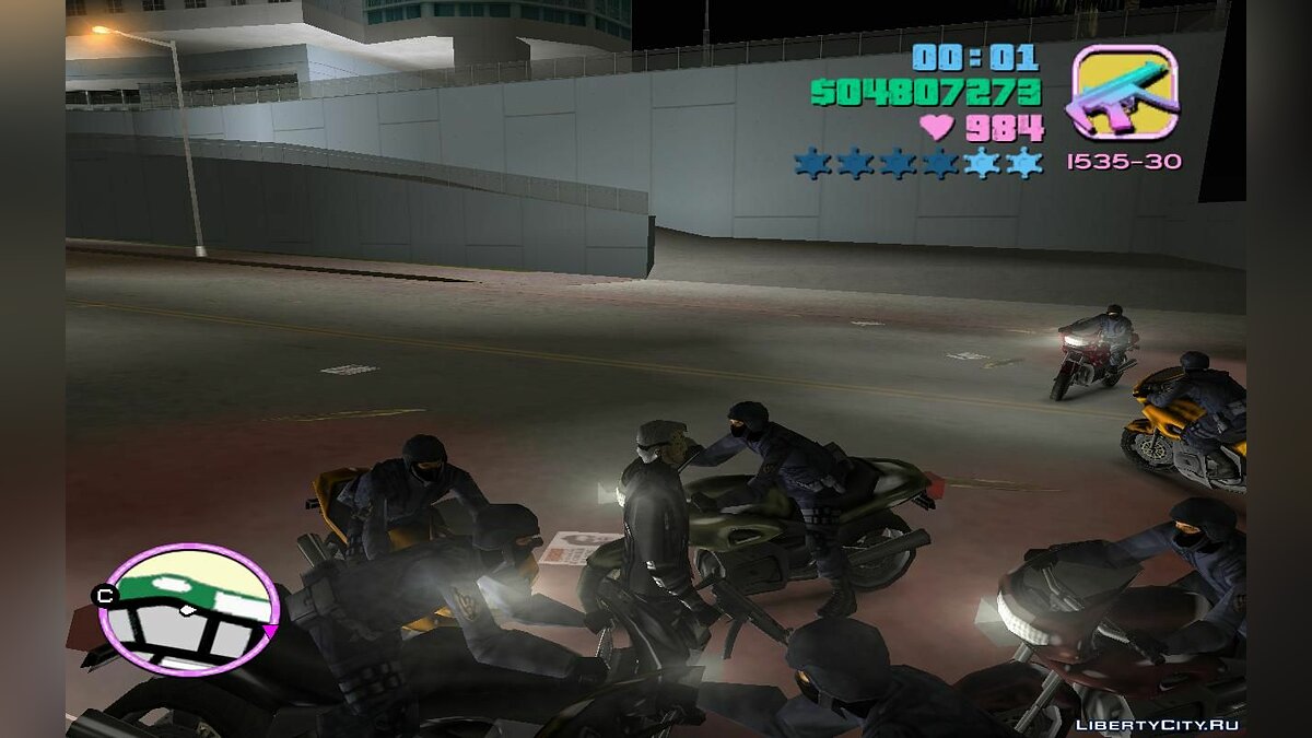 Спецназ в трафике на спортивных мотоциклах (VC) 1.4 для GTA Vice City - Картинка #5
