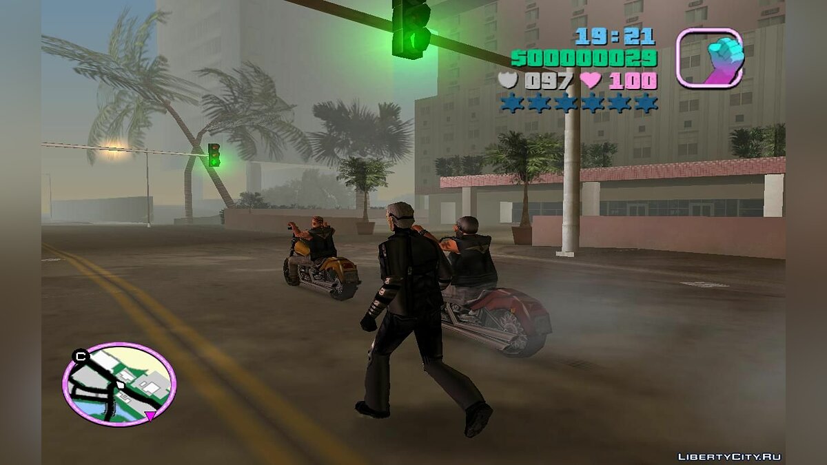 Bikers in Traffic (VC) 1.2 for GTA Vice City - Картинка #1