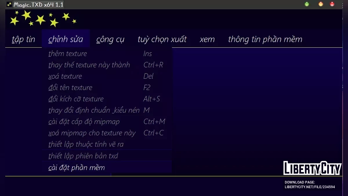 Вьетнамская локализация для MagicTXD / GTA Vice City