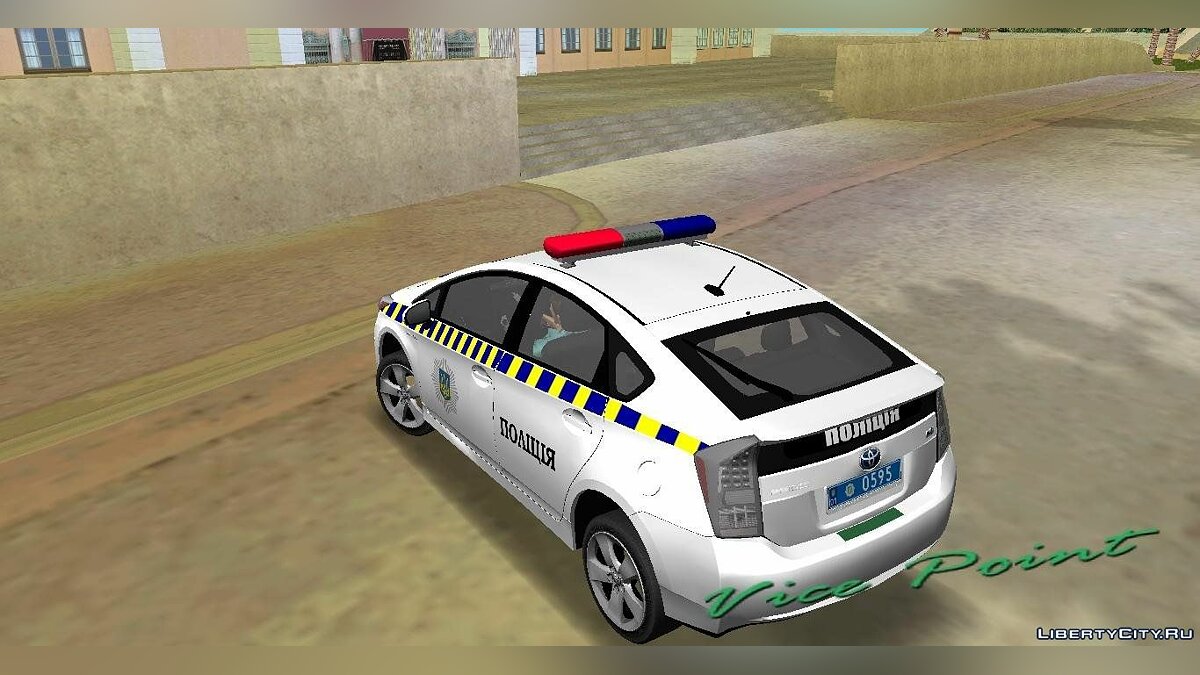Toyota Prius Police of Ukraine for GTA Vice City - Картинка #2