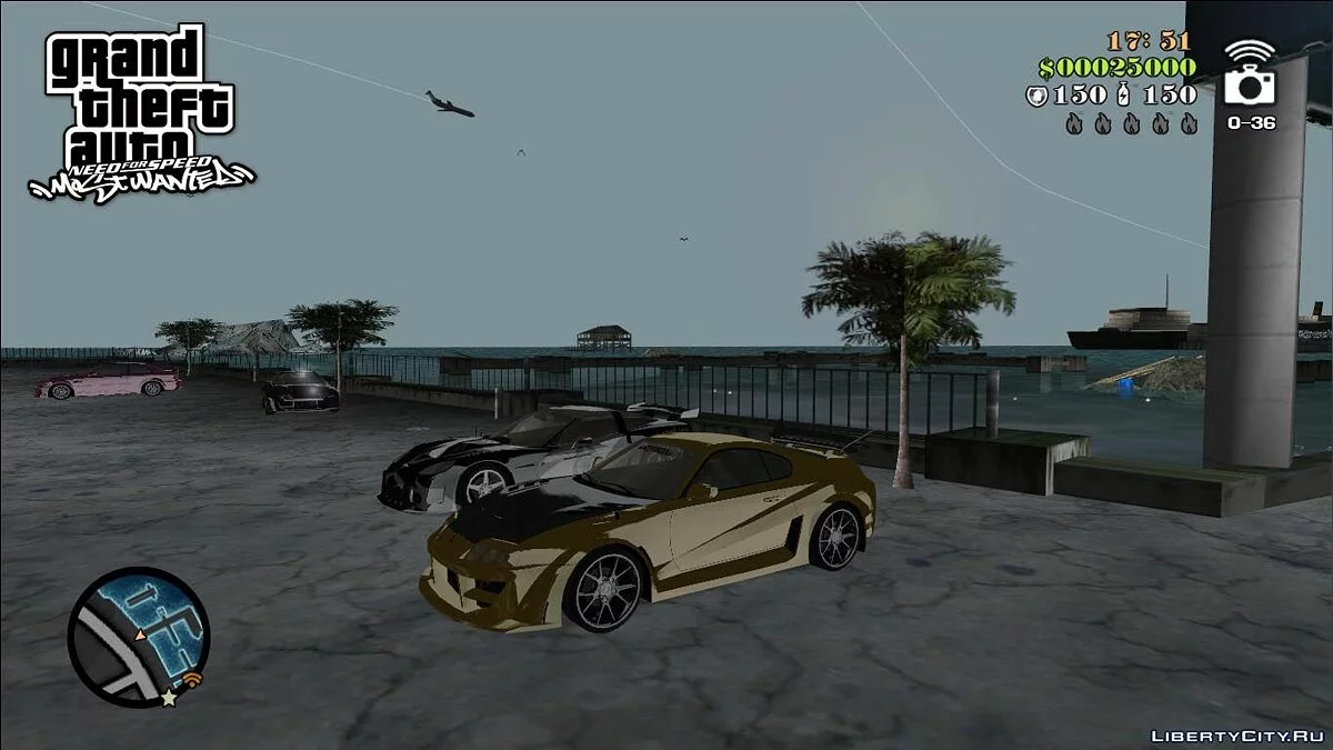 NFSMW Toyota Supra / GTA Vice City