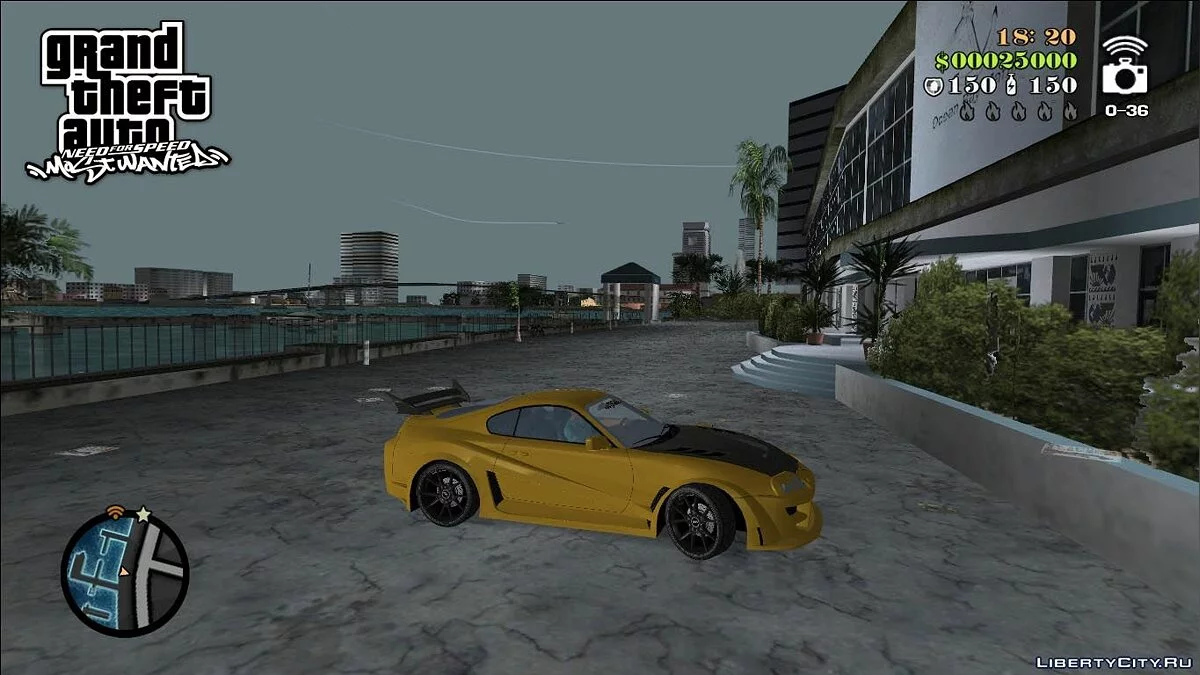 NFSMW Toyota Supra / GTA Vice City