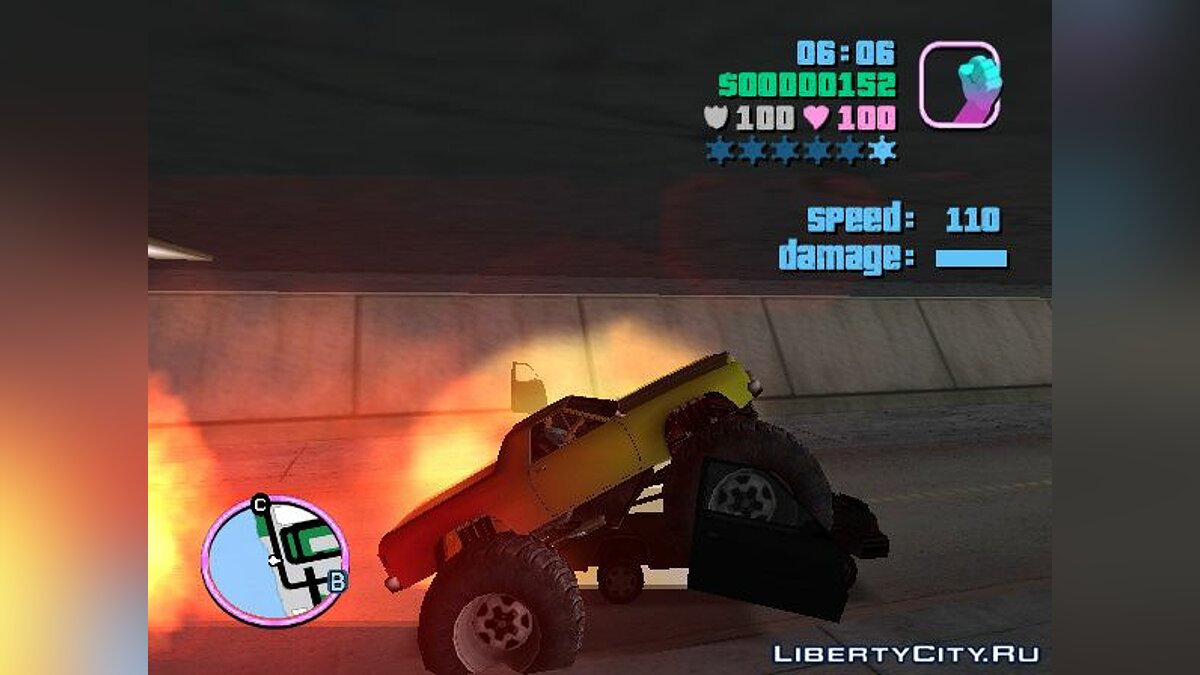 Скачать Marshall Monster Truck for Vice City (MVL) v. 1.0 для GTA Vice City