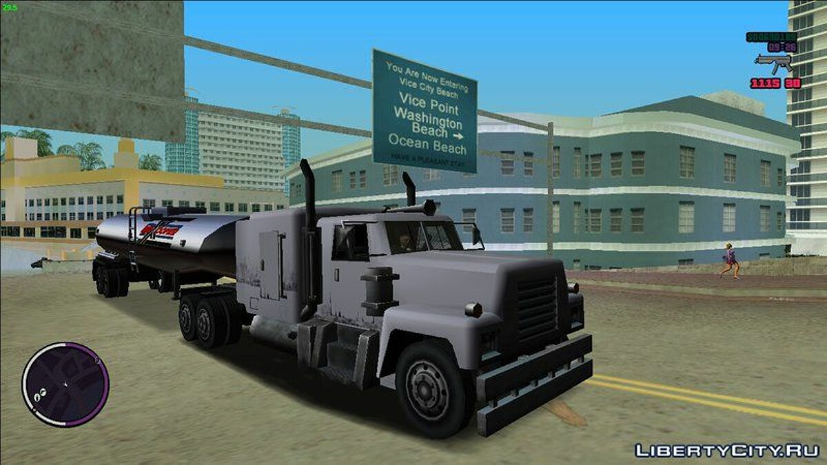 Тягач Petro и цистерна из GTA San Andreas для GTA Vice City - Картинка #1