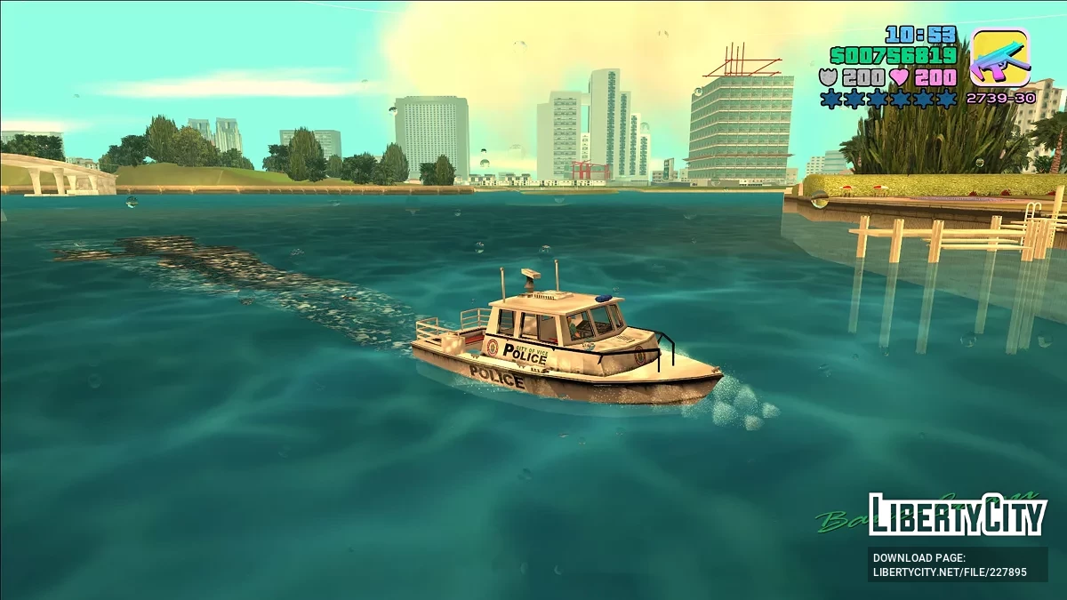 Reefer Police Boat Pack / GTA Vice City