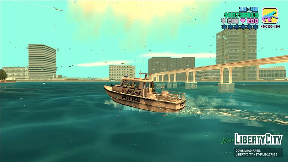 Reefer Police Boat Pack / GTA Vice City