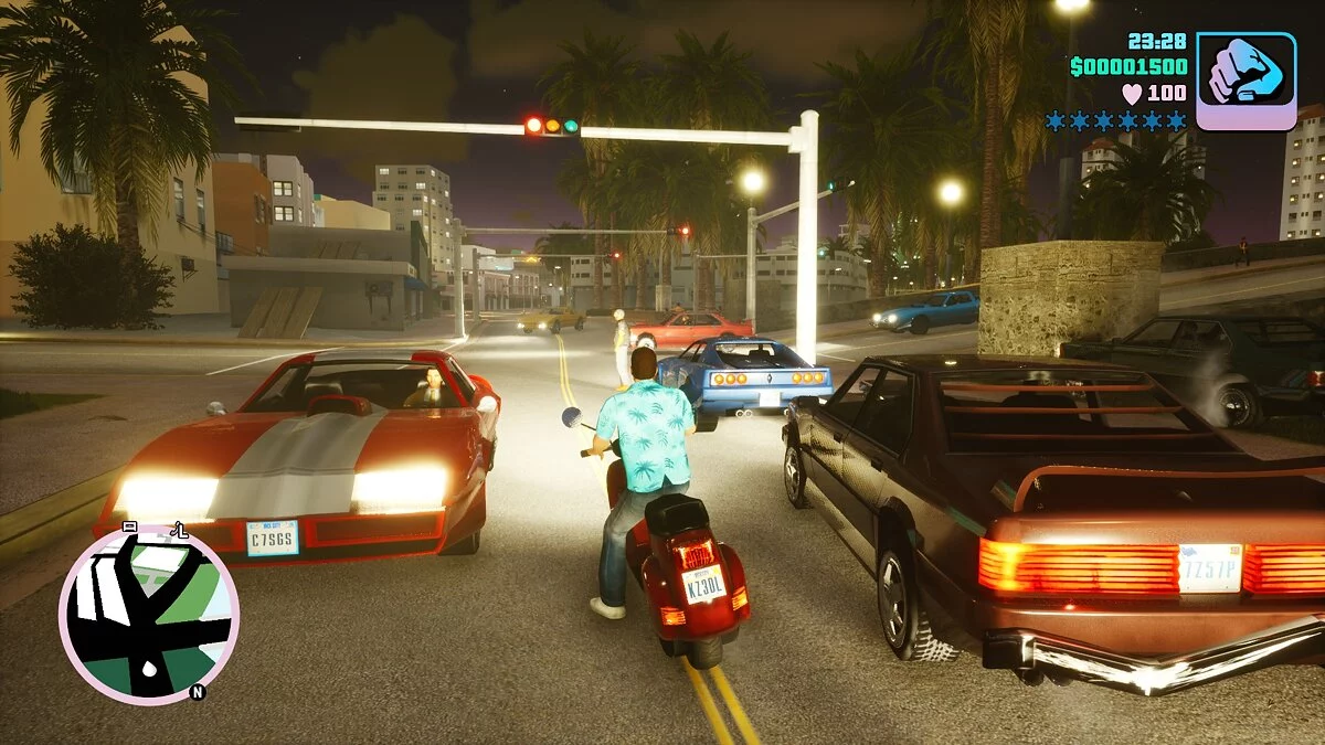 Улучшение цвета / GTA Vice City: The Definitive Edition