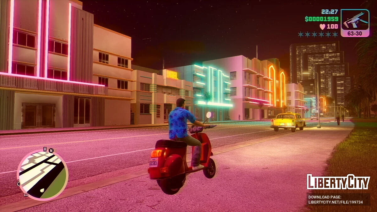 Графический пресет в стиле PS2 / GTA Vice City: The Definitive Edition