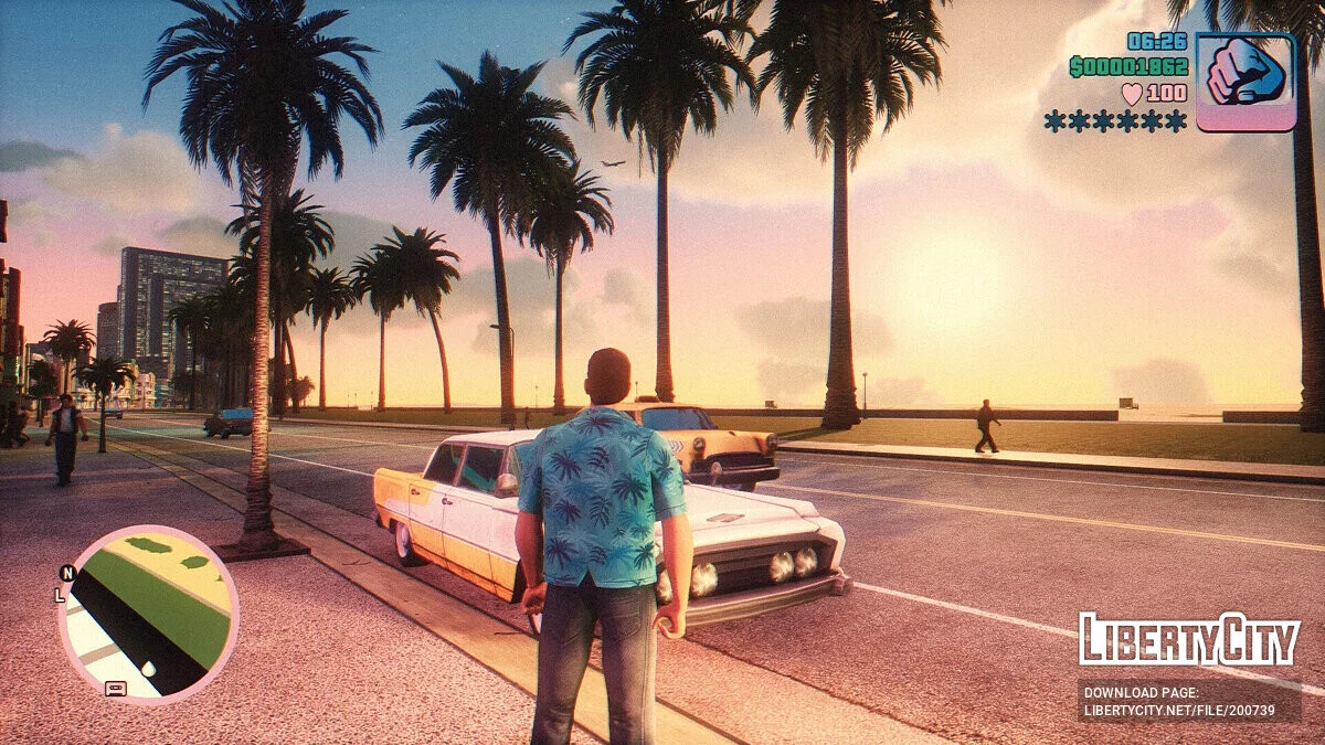 Визуальные эффекты в стиле 80х / GTA Vice City: The Definitive Edition