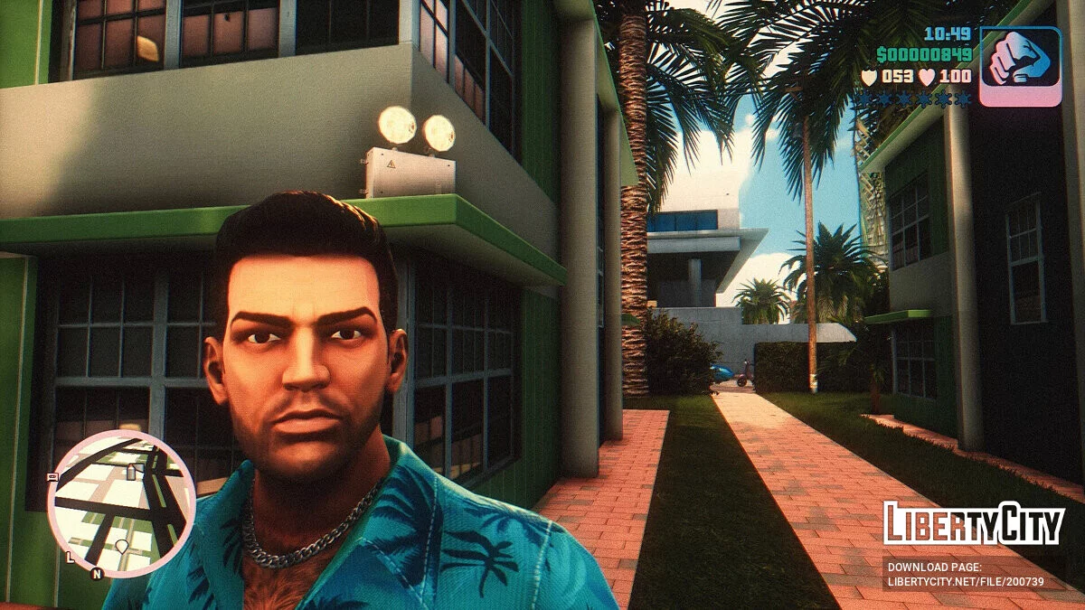 Визуальные эффекты в стиле 80х / GTA Vice City: The Definitive Edition