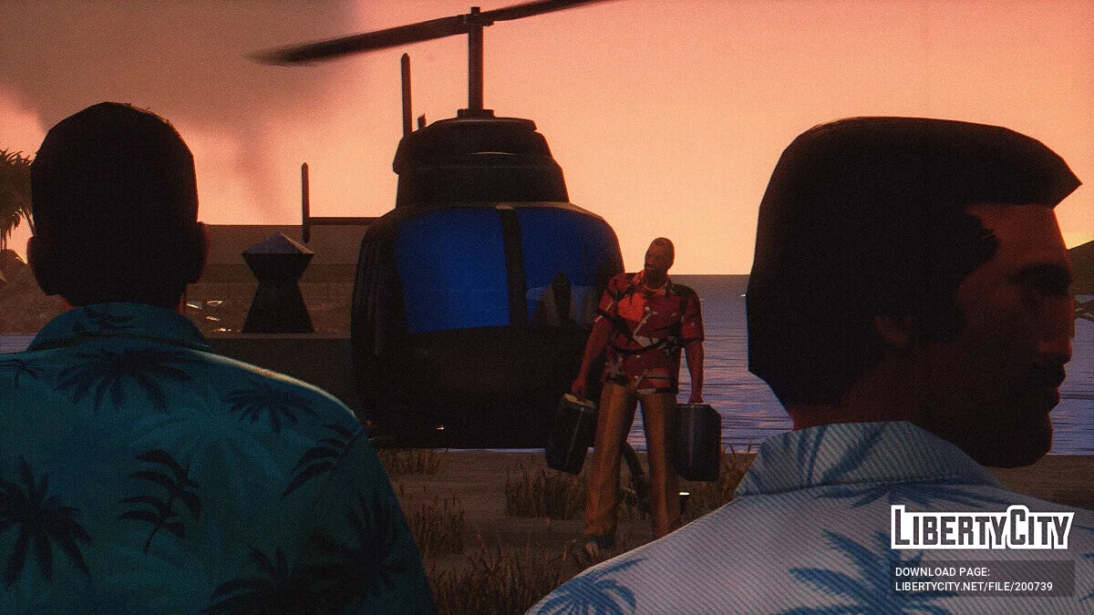 Визуальные эффекты в стиле 80х / GTA Vice City: The Definitive Edition