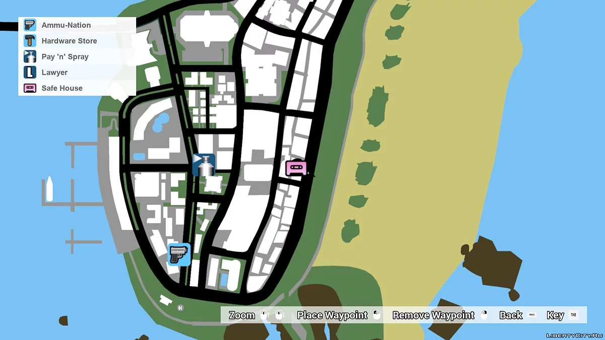 Классический радар и иконки / GTA Vice City: The Definitive Edition