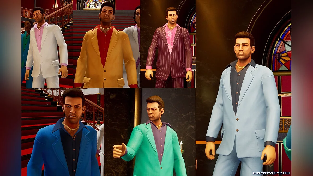 Новые костюмы для Версетти / GTA Vice City: The Definitive Edition