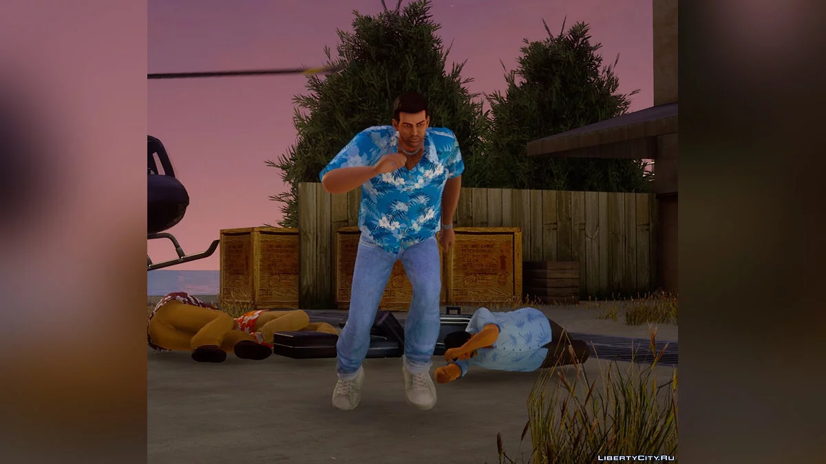 Рубашка из артворка / GTA Vice City: The Definitive Edition