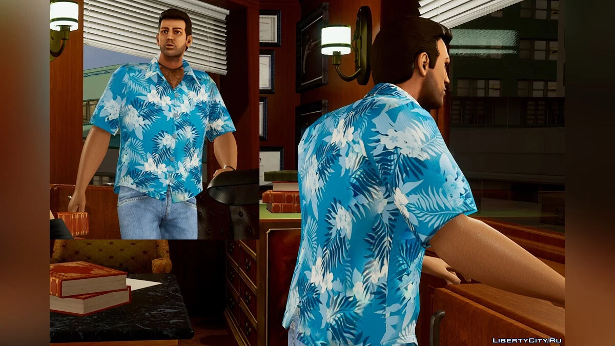 Рубашка из артворка / GTA Vice City: The Definitive Edition
