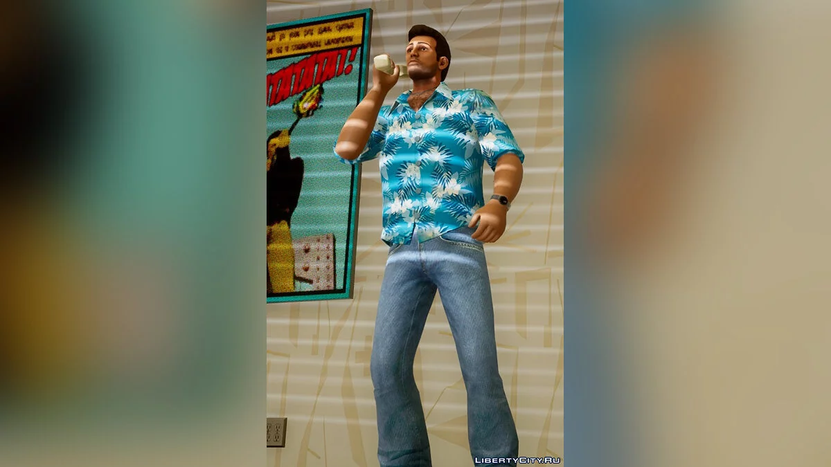 Рубашка из артворка / GTA Vice City: The Definitive Edition