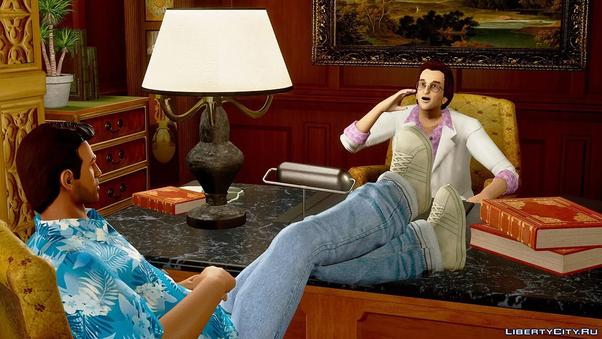 Рубашка из артворка / GTA Vice City: The Definitive Edition