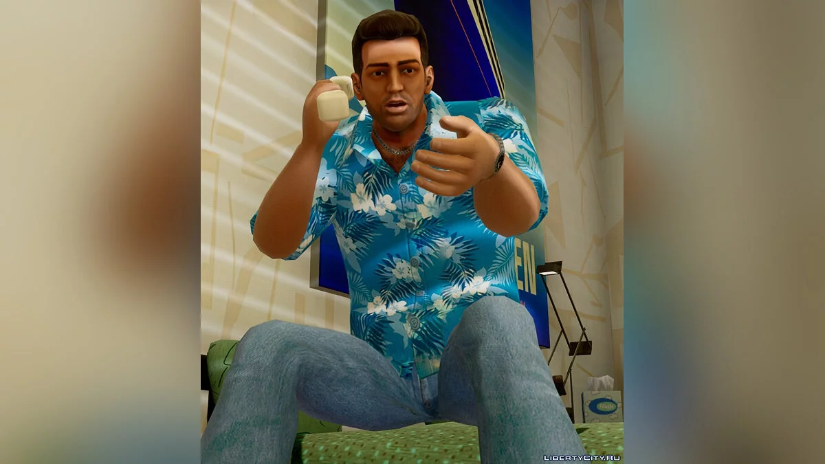 Рубашка из артворка / GTA Vice City: The Definitive Edition