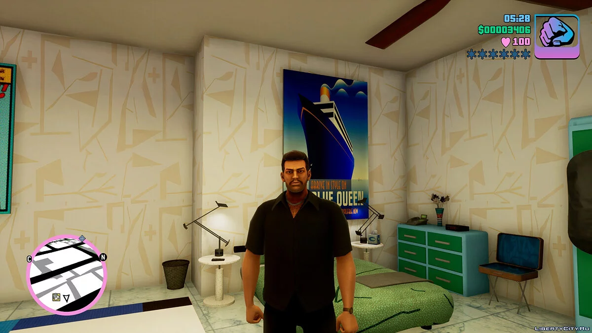 Стандартный скин Tache / GTA Vice City: The Definitive Edition