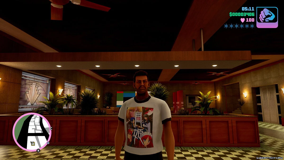 Стандартный скин Tache / GTA Vice City: The Definitive Edition