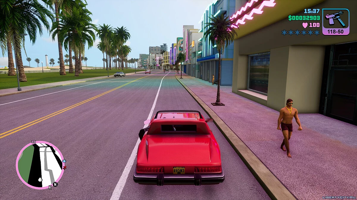 Улучшенные текстуры дорог / GTA Vice City: The Definitive Edition