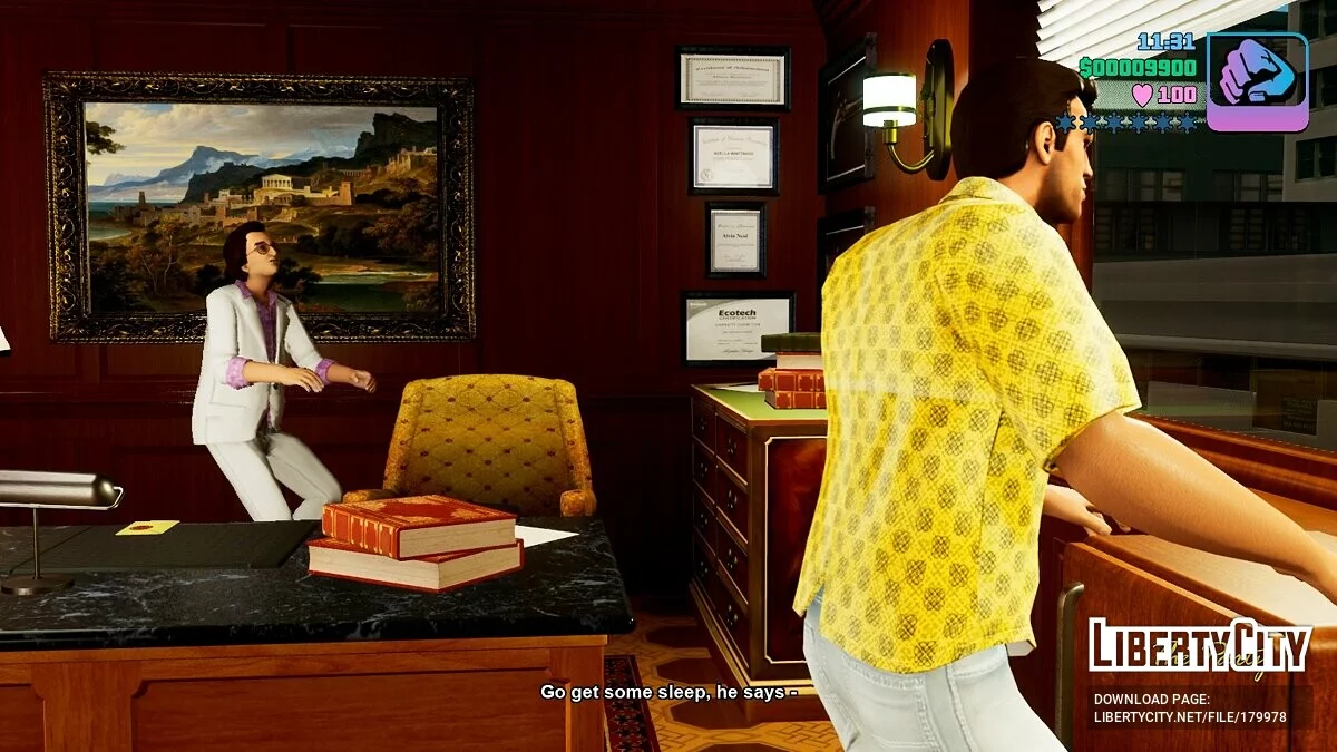 Золотистая рубашка и голубые джинсы / GTA Vice City: The Definitive Edition