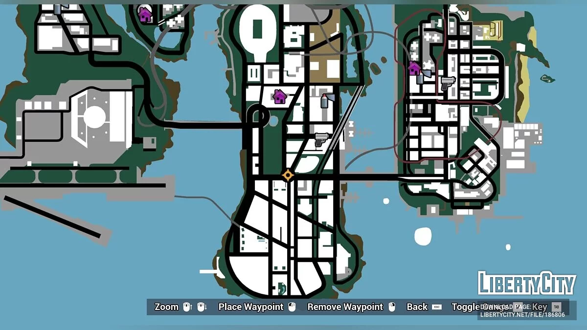 Новая отметка на карте [GTA Vice City и GTA 3] / GTA Vice City: The Definitive Edition