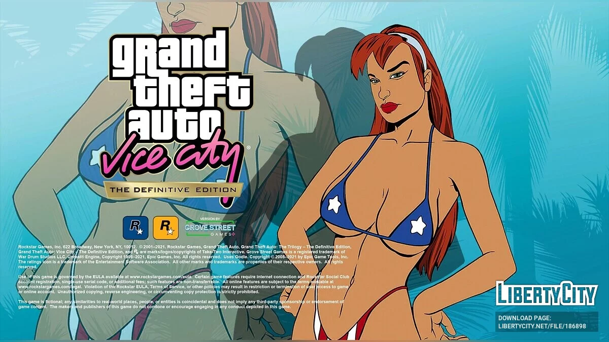 Заставка с Кенди Сакс / GTA Vice City: The Definitive Edition