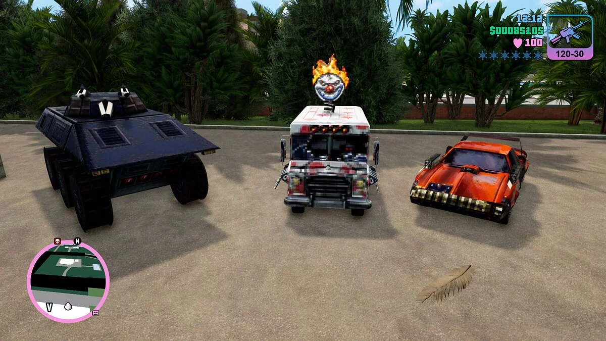 Машины из Twisted Metal / GTA Vice City: The Definitive Edition