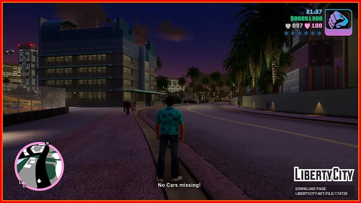 Отключение трафика (нет людей и транспорта) / GTA Vice City: The Definitive Edition
