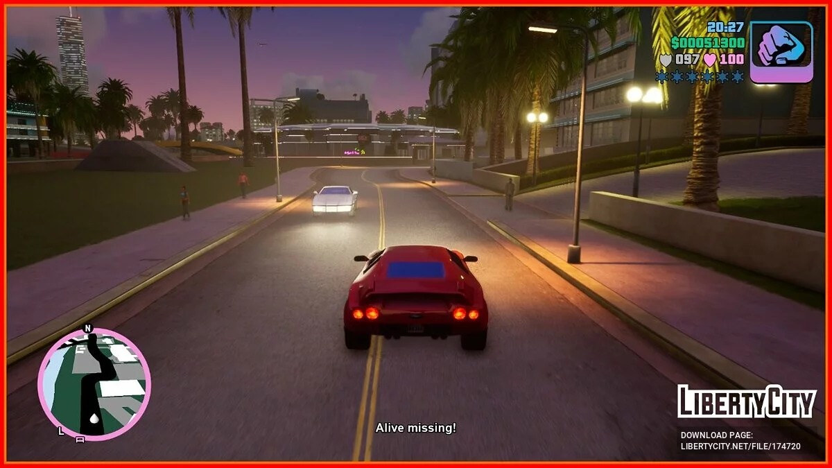 Отключение трафика (нет людей и транспорта) / GTA Vice City: The Definitive Edition
