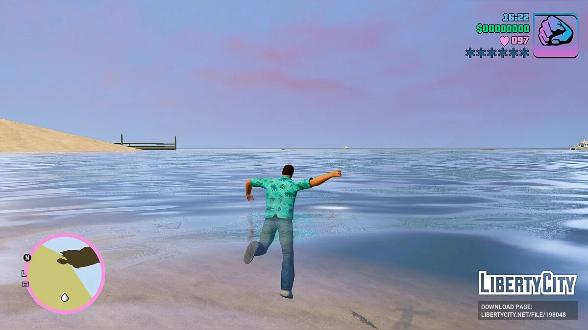Возможность плавать для Томми / GTA Vice City: The Definitive Edition